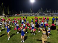 MC Cheerleaders performing at CHS a Football Game